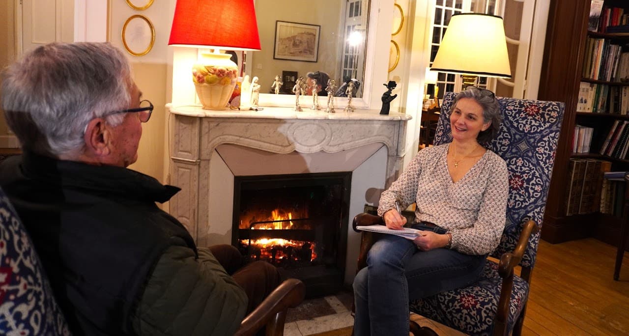 Prise de notes lors d'un entretien biographique